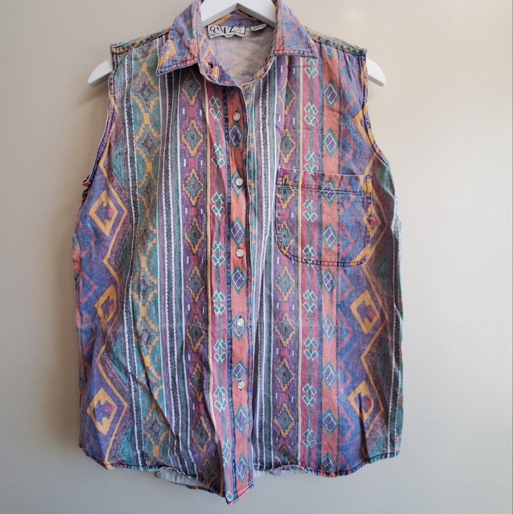 Vintage western button down